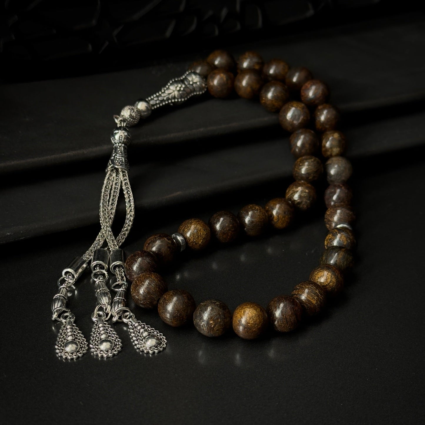 Bronzite Tasbih – 10mm 33 Bead Natural Gemstone Beads